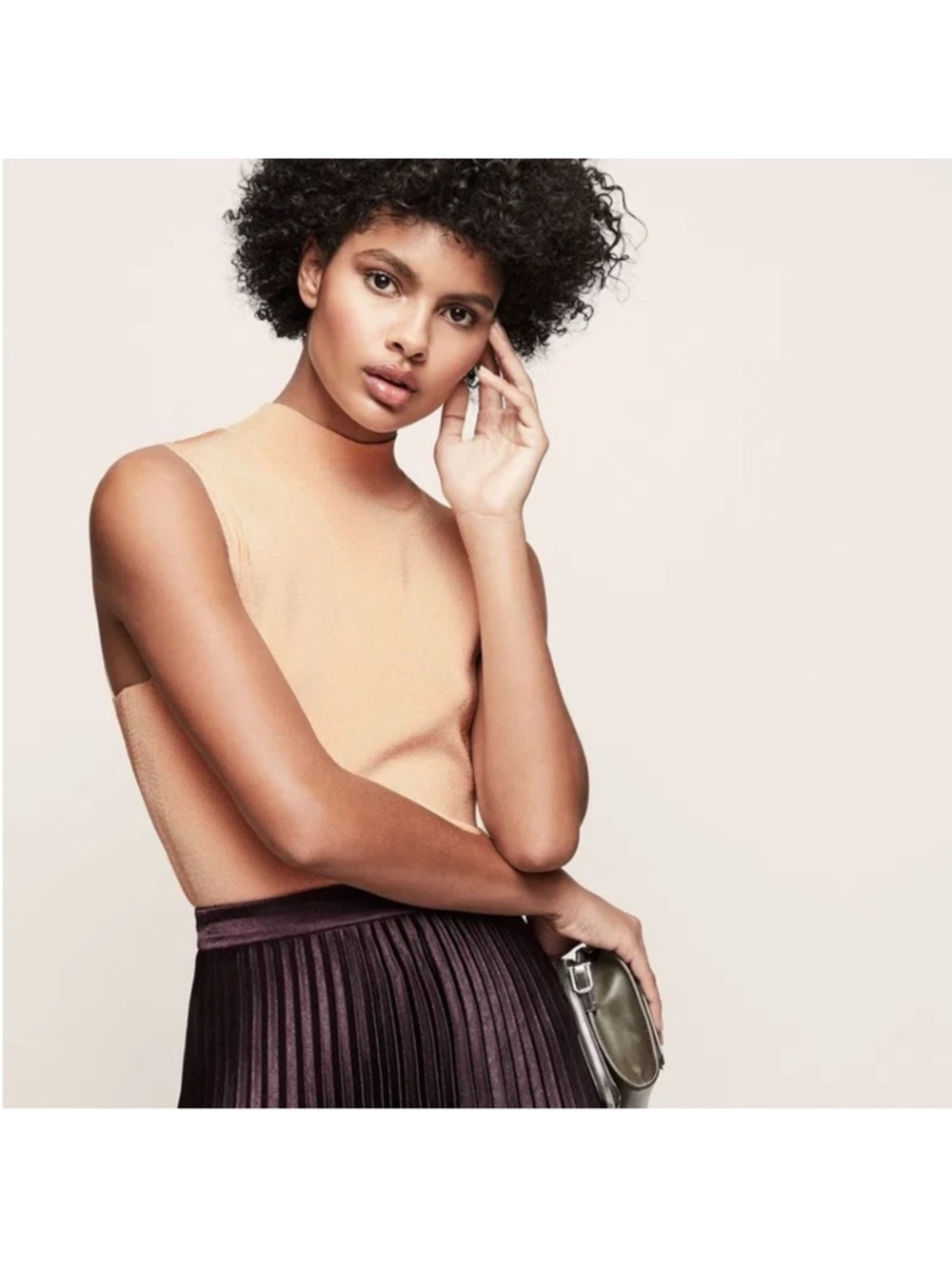 Reiss Luciana Mock Neck Tank
